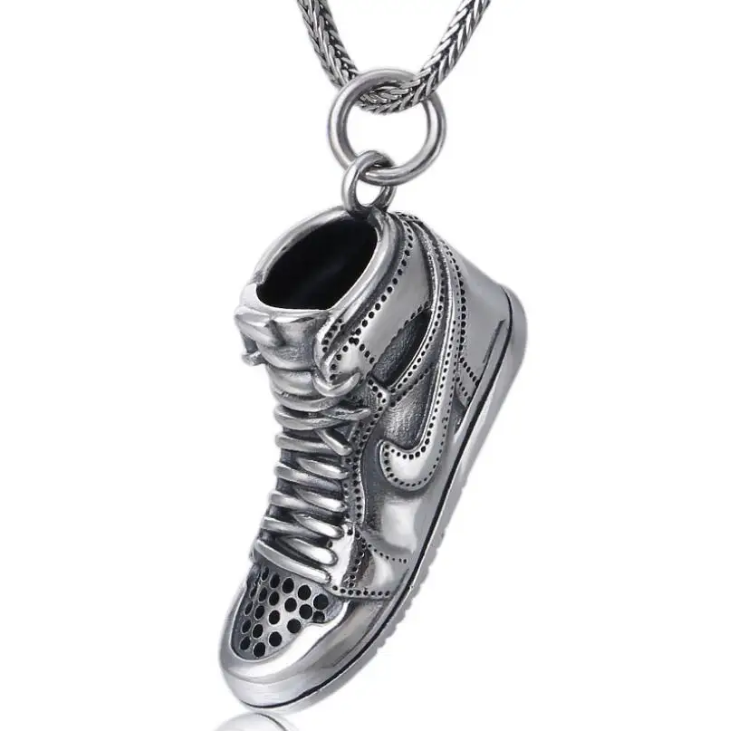 Vintage 925 sterling silver jewelry fashion sneakers for men and women