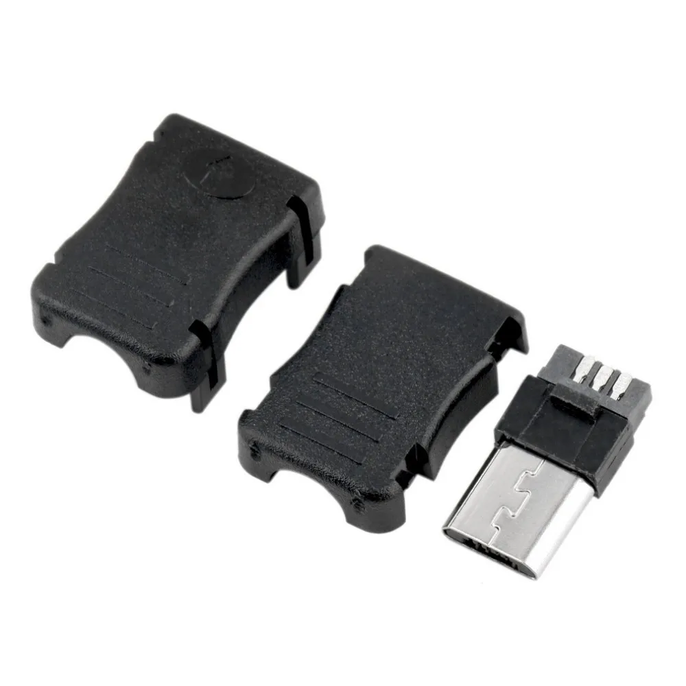 3 в 1 MK5P Micro USB 5 Pin P t-порт штекер разъем и пластиковый чехол для DIY припоя |