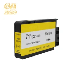 Ximo 1 упак. Совместимый струйный картридж для HP 711 желтый CZ132A чернила подходят для HP Designjet T120 T520