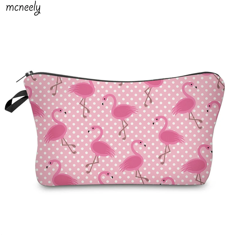 

Popular Portable Flamingo Travel Wash Pouch Zipper Cosmetic Bag Waterproof Make Up Case Make Up Organizer Toiletry Storage