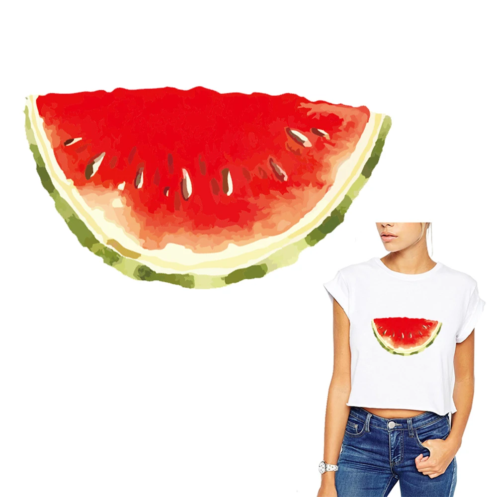 

Appliques Watermelon thermal Heat Transfers Iron On Patches For T-shirt DIY Craft Stickers Applications For Clothes Decorative