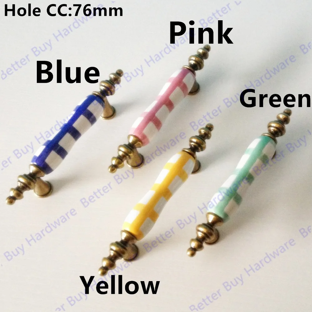 

Lattice pattern modern style C:C 76mm ceramic handle knob pull for doors cabinets cupboards