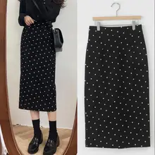 Распродажа, Юбка Faldas Mujer, Корейская версия, весна-лето, новая, с волнистыми узорами, маленькая, свежая, милая, упаковка, бедра