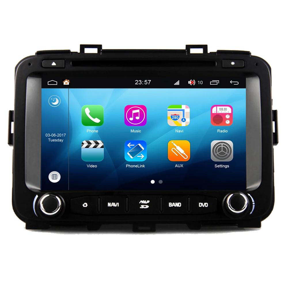 Top RoverOne S200 Android 8.0 Car Multimedia Player For Kia Carens 2013 - 2015 Autoradio DVD Radio Stereo GPS Navigation Bluetooth 1