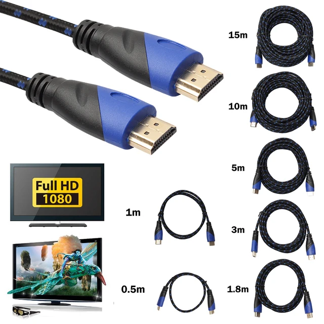 Special Offers 0.5m/1m/1.8m/3m/5m/10m/15m Braided HDMI Cable V1.4 AV HD 3D Male to Male 1080P HDMI Cable for PlayStation 3 and for Xbox 360 Special Offers 0.5m/1m/1.8m/3m/5m/10m/15m Braided HDMI Cable V1.4 AV HD 3D Male to Male 1080P HDMI Cable for PlayStation 3 and for Xbox 360