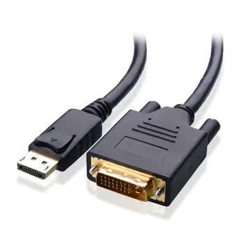 

1.8 M Black DisplayPort Male to DVI Cable Male 6 Feet #DY1107