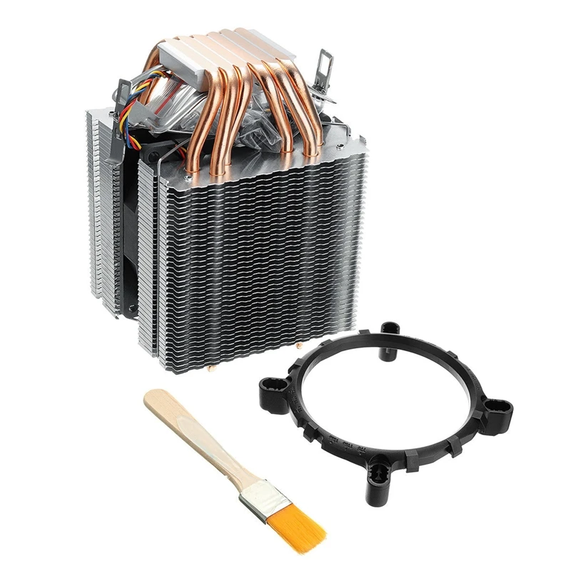 6 труб компьютер Cpu кулер вентилятор радиатора для Lag1156/1155/1150/775 Intel Amd
