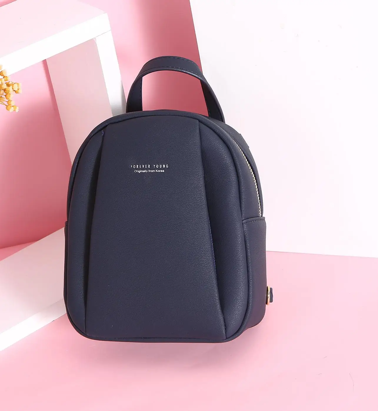 Weichen модный мини-рюкзак для женщин, высококачественный Женский маленький рюкзак на молнии, брендовый дизайнерский рюкзак из искусственной кожи для путешествий для девочек - Цвет: Синий