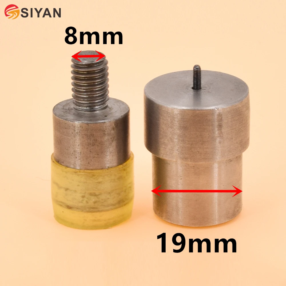 Leather Rivets Single Round Cap Metal Stud Fasteners for Bag Belt Wallet Jeans 7mm Rivets Kit Dies and Hole Punch with Hand Press Machine 1000 pcs