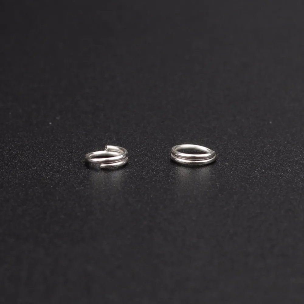 6mm 100pcs Gold Plated Split Dbl Jump Rings Jewelry Findings Earrings Necklace