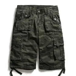 2019 летние военные карго-шорты камуфляжные модные камуфляжные многокарманные армейские повседневные шорты Homme бермуды Masculina