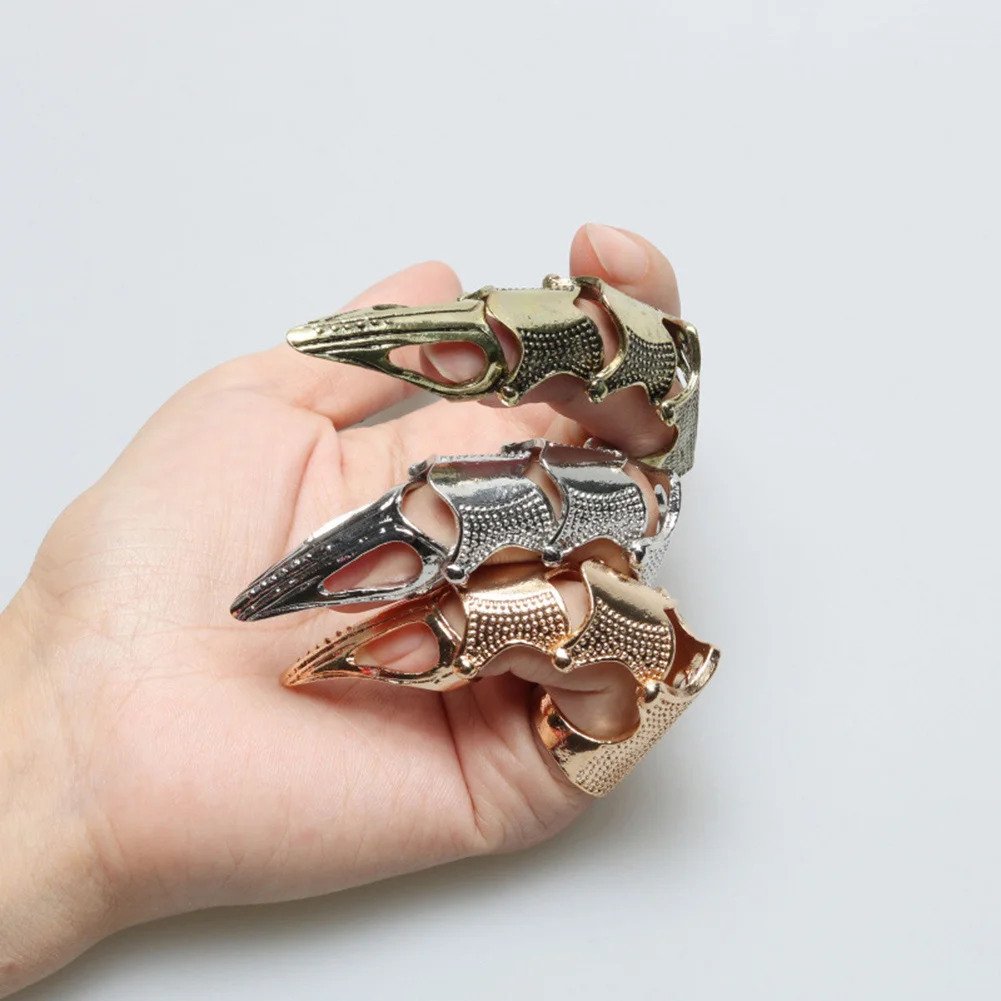 

Punk Rings Rock Scroll Joint Armor Knuckle Metal Full Finger Claw Rings Gifts Unisex Man Woman 2018 Antique Brass Cocktail Ring