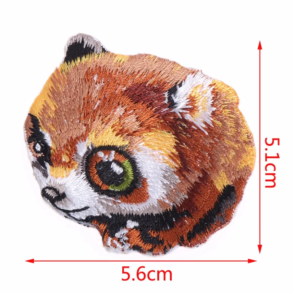 1Pc Cartoon Animal Tiger Cat Panda Hamster Patch Embroidered Iron On Patches Sew Clothing Badge Accessories 10 Types C42