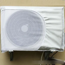 Housse de climatiseur fendue d'extérieur | Anti-neige, Protection solaire, étui en tissu recouvert d'argent, MH001