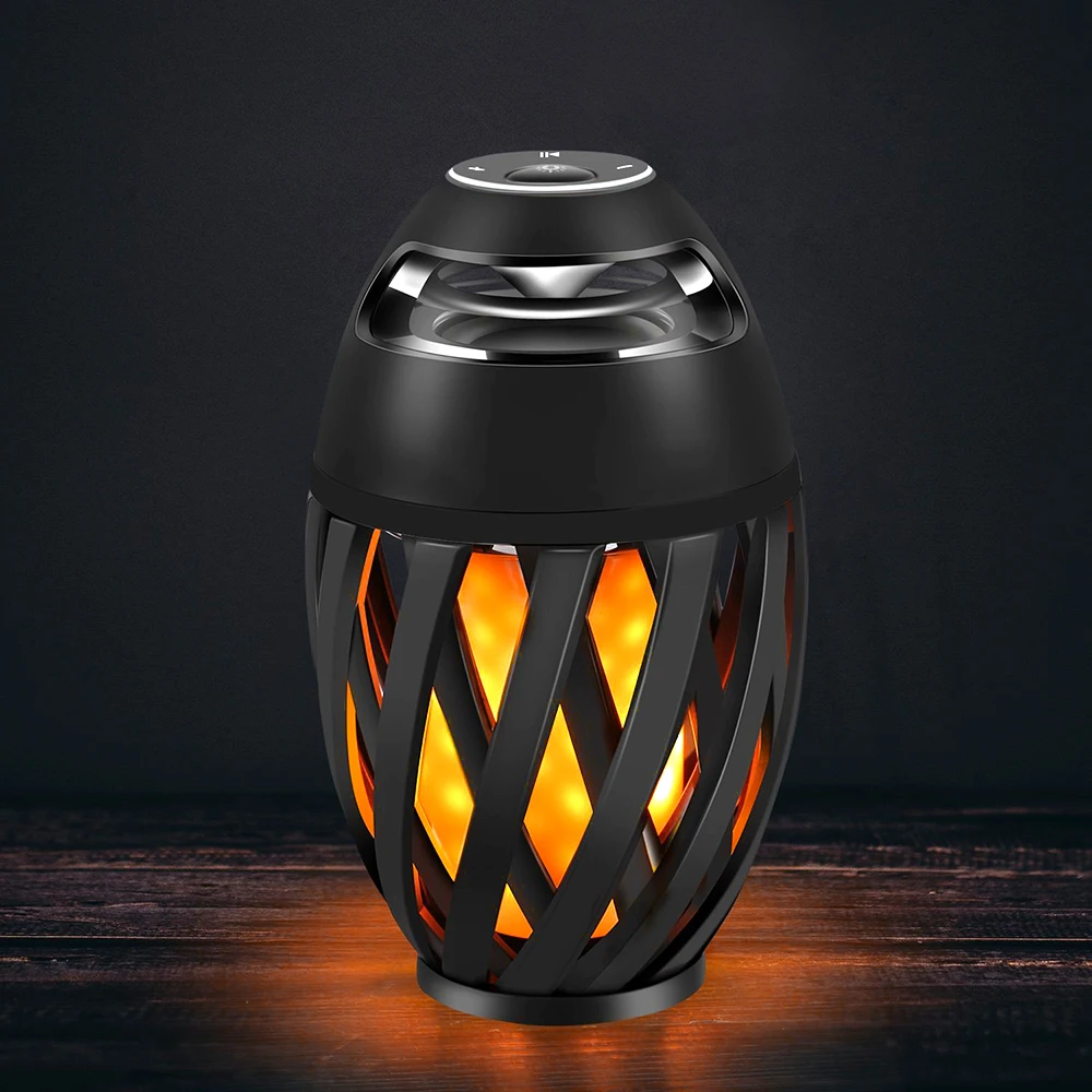 YWXLight LED Flame Lamp 5W Bluetooth Speaker USB Charging Outdoor