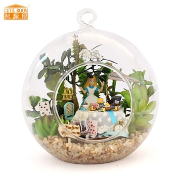 

Furniture DIY Doll House Wodden Miniatura Doll Houses Furniture Kit box puzzle Assemble Dollhouse Toys For Children gift B011