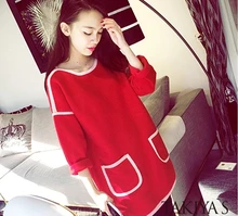 Autumn Spring New Elegant font b Maternity b font Dresses Plus Size Dress for Pregnant Women