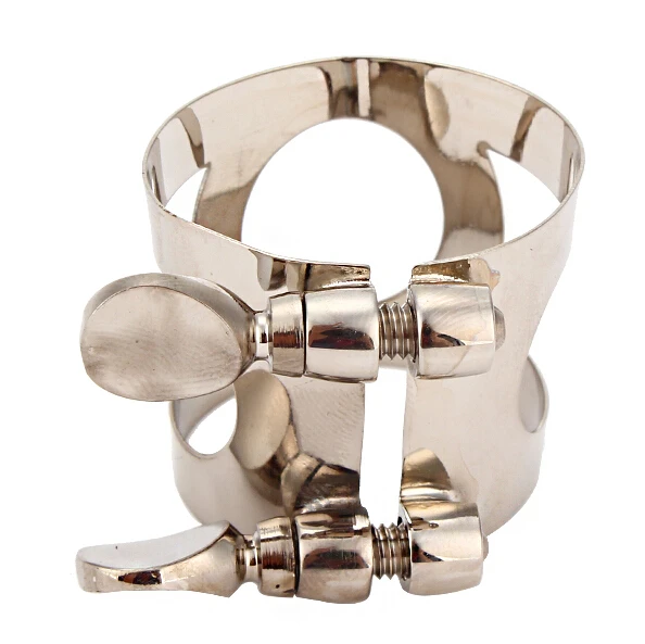 Nickel Plated Clarinet Double Screws Adjust Mouthpiece Ligature