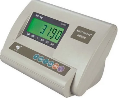 

YAOHUA XK3190-A12+ Platform Scale LCD Display English Panel Weight Indicator Without battery