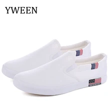 YWEEN Slip On Men Casual Shoes 2019 Spring Wholesale Fashion Mens Shoes Men Breathable Canvas Shoes Big Size Shoes for Men 35-47 color block slip on canvas shoes for men