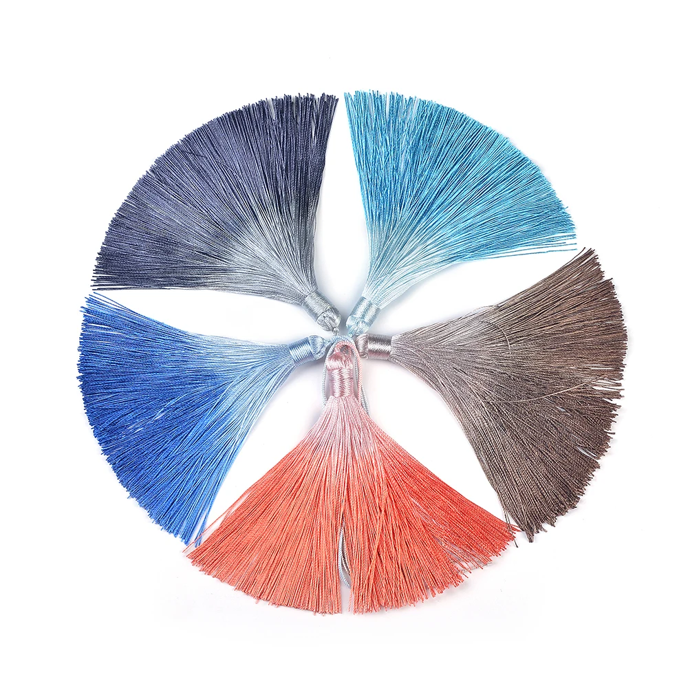 

10pcs/lot Fashion Tassel Women Handbag Accessories Handmade Cotton Charms Pendant Key Ring DIY Jewelry Findings Wholesale