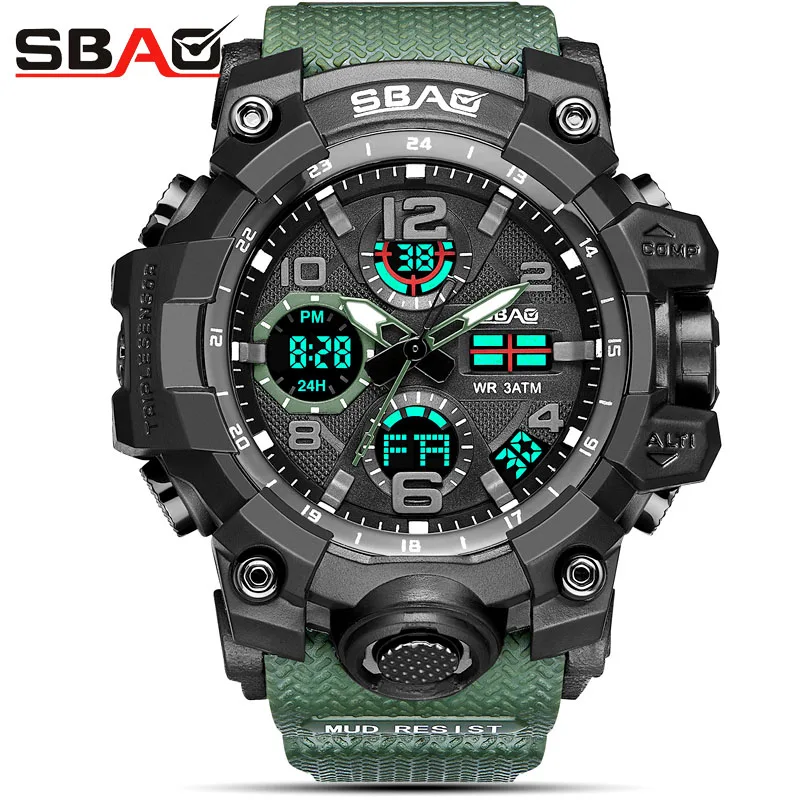 

SBAO New Electronic Wristwatch LED Digital Wrist Watches For Men Clock Male Hour HodinkyTop Brand Luxury Famous Sport Watch Men