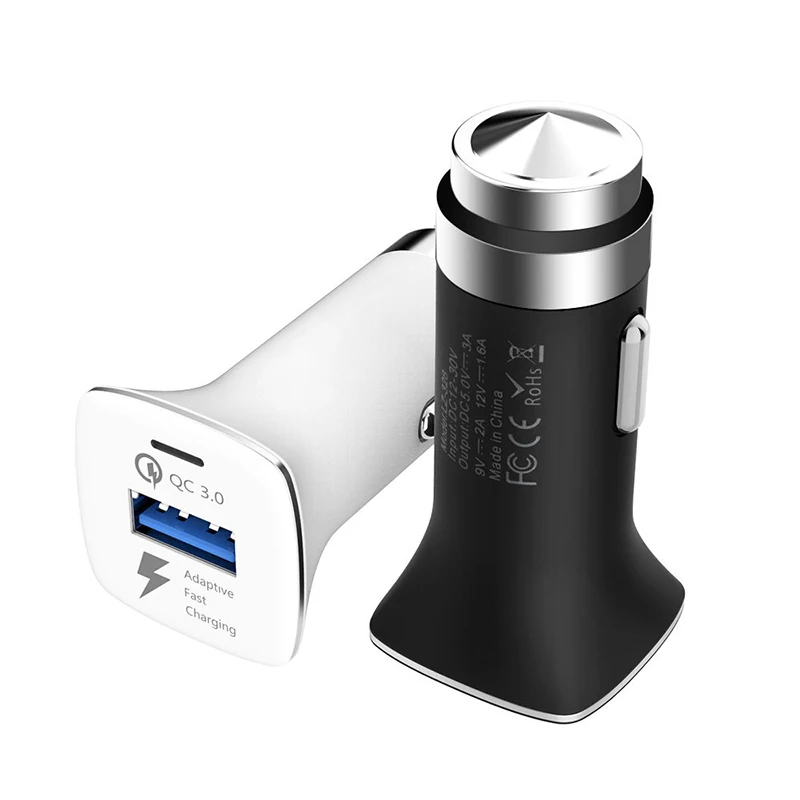 سريع تهمة 3.0 USB سيارة شاحن آيفون هواوي Xiaomi سامسونج غالاكسي HTC هاتف لوحي المحمول 18 W QC2.0 AFC FCP سريع شحن