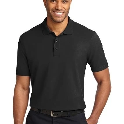 Port Authority TLK510 Mens Tall Stain-Resistant Polo Tees Black - 2XLT (1)