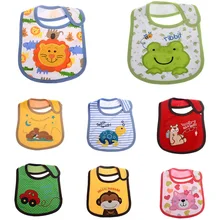 1 шт. детские слюнявчики с рисунком животных Детские хлопковые нагрудники для кормления
