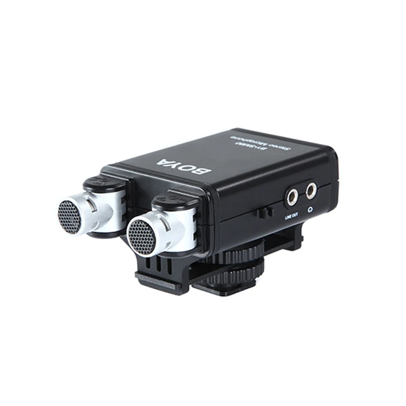 

BOYA BY-SM80 Mini Stereo X/Y Condenser Light Compact Microphone for Canon Nikon Sony DSLR Video Camera Camcorder Audio Recorder