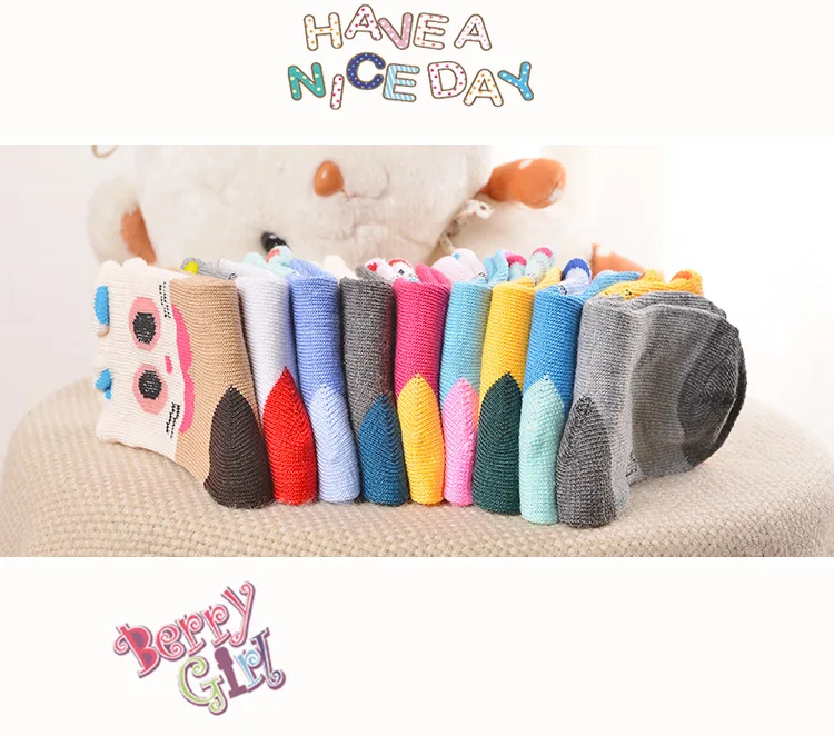 12 пар/лот, детские носки, осенне-зимние носки с рисунком, дышащие хлопковые детские носки для мальчиков и девочек, От 1 до 12 лет