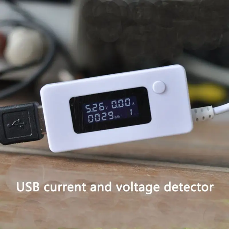 

3-7V Charger high precision liquid crystal USB voltage ammeter power capacity battery capacity tester detector load test