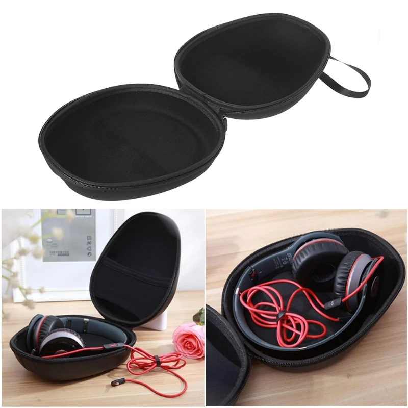 OOTDTY Portable Shockproof Earphone Bag Durable Headphone Headset Carrying Case Storage Box Accessory Protector | Электроника