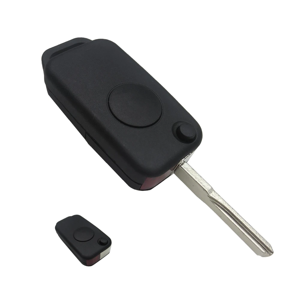 OkeyTech для Benz Key Shell Флип Складные ключи от автомобиля с дистанционной кнопкой чехол Брелок запасная крышка для Mercedes W168 W124 W202 W210 W211 W203