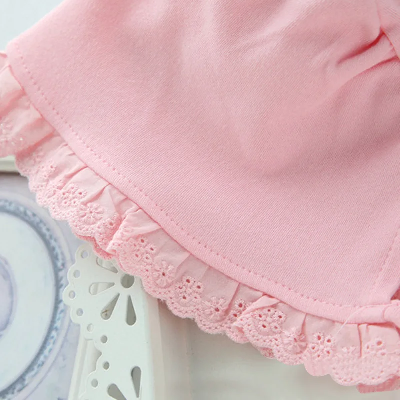 Lace Newborn Baby Hat Cotton Sweet Princess Hat Spring Autumn Cute Newborn Girls Beanie Lace Up Tire Hat Baby Girls Clothing (4)