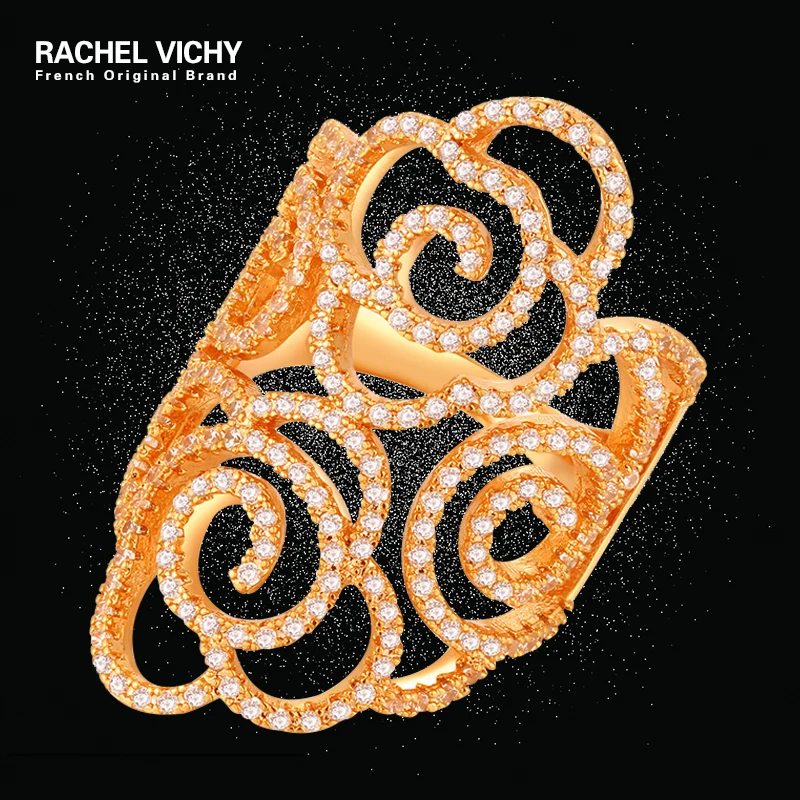 RACHEL VICHY новый дизайн геометрические полые многострочные кольца для женщин