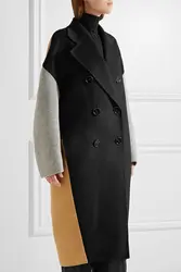 Новинка 2019 года Европейский классический O стиль шерстяные пальто для будущих мам простой нагрудные двубортный Леди тонкий лоскутное цвет