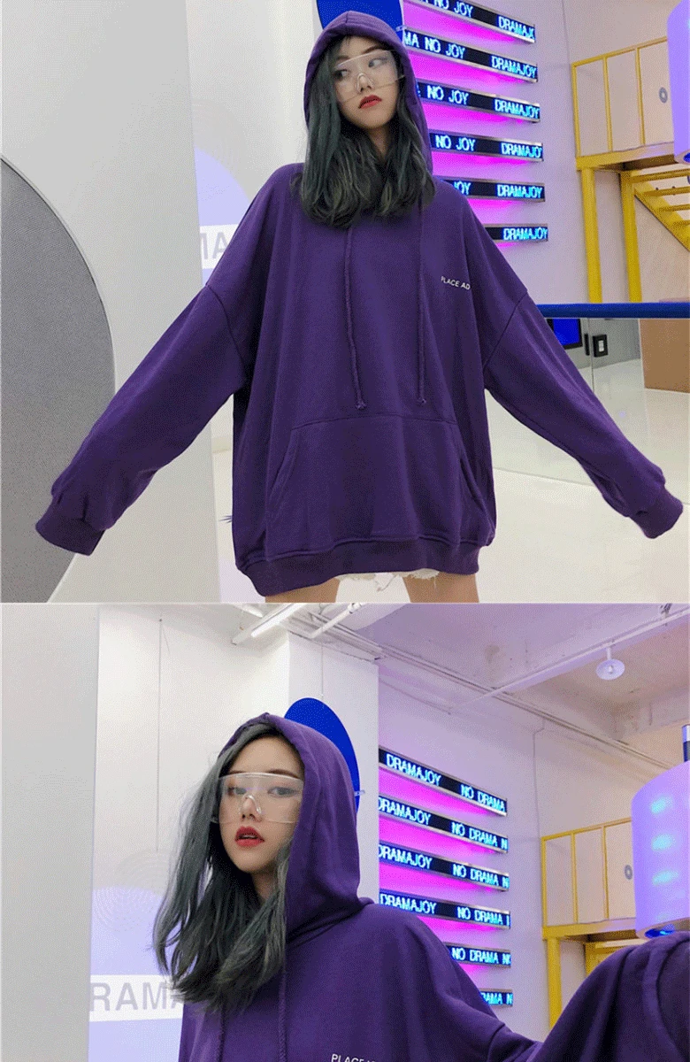 Толстовки с капюшоном женские свободные шикарные тонкие BF корейский пуловер трендовый оверсайз рукав летучая мышь стиль женские толстовки Мода
