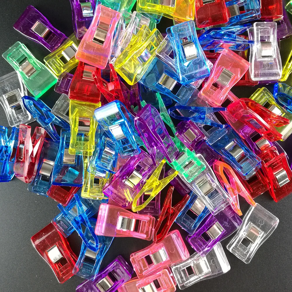 5 Pcs Red Plastic Wonder Clips Holder for DIY Patchwork Fabric Quilting