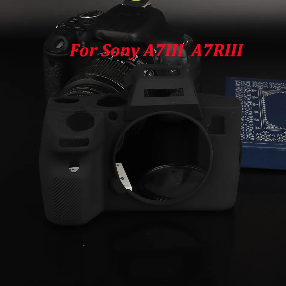 Мягкий чехол из силикона и резины Камера Мягкий защитный чехол сумка для sony A7 Mark II III A7III A7M3 A7R3 A7II A7M2 A7R2 A7S2 A7RII A7SII A9 - Цвет: a7 iii Black