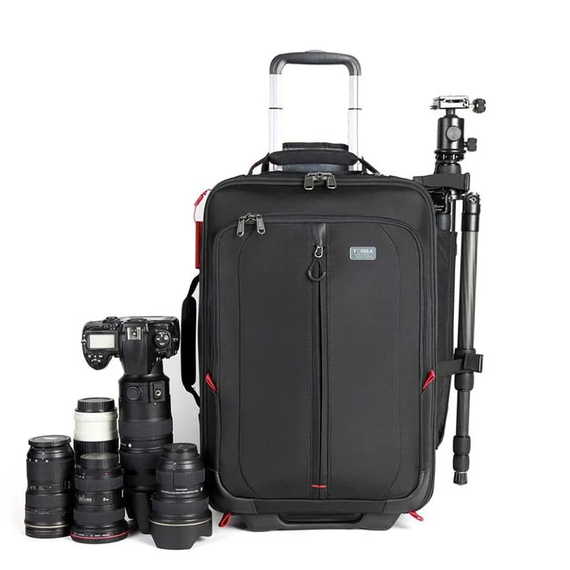 LeTrend фотография прокатки багажа Spinner цифровой плеча чемодан на колесах SLR камера тележка для каюты высокой емкости дорожная сумка