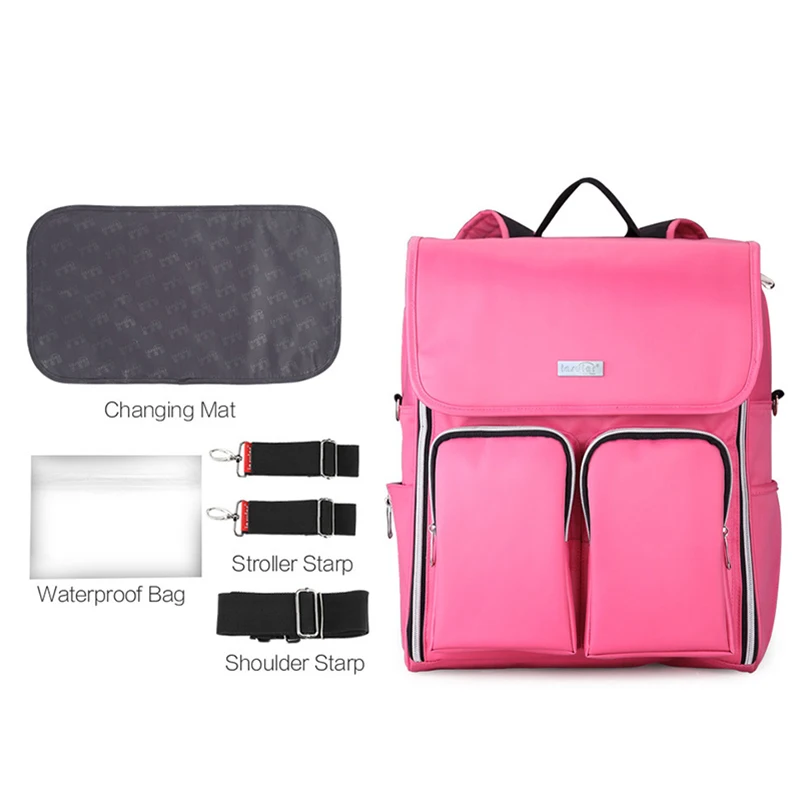  diaper bag backpack large capacity Insular maternity backpack baby solid nappy dad stroller multifu