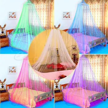 

Portable Mosquito Net Bed Queen Size Home Bedding Lace Canopy Elegant Netting Princess Fly Insect Protection