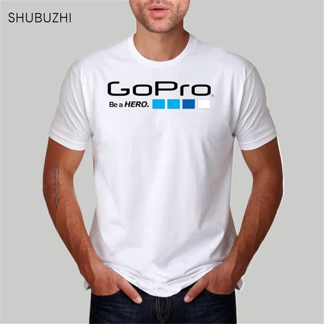 hot sale fashion summer style o neck men t shirt Go Pro GoPro tee t