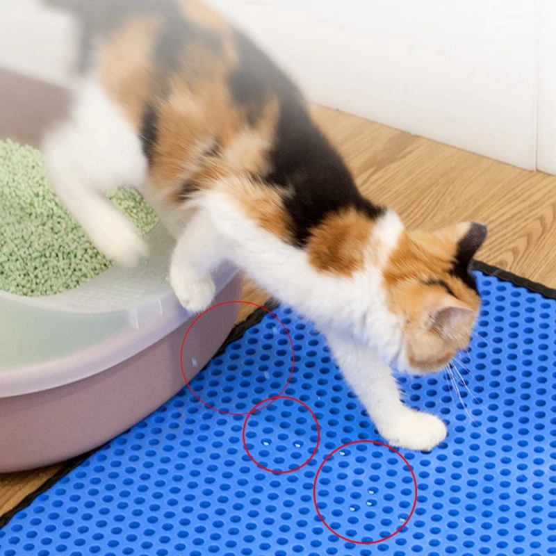 Водонепроницаемая подстилка для кошки с двойным слоем из ЭВА ПУ водонепроницаемая подстилка для кошки чистая подушка Товары для котов