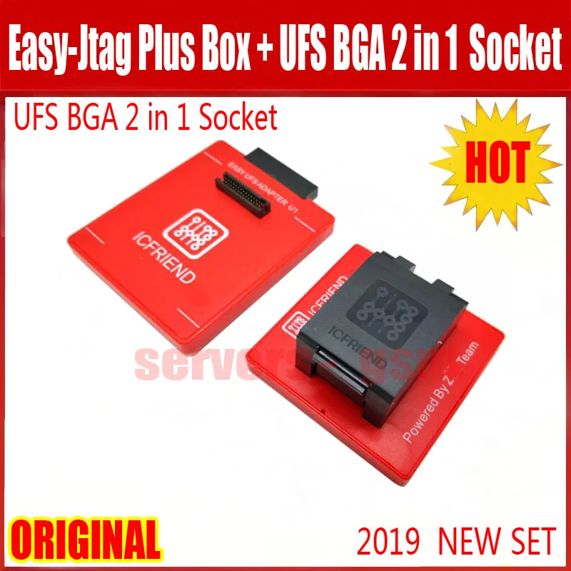 Легко j-tag плюс коробка+ UFS разъем адаптера ICFriend ICs-UFS 2в1 поддержка UFS BGA254 BGA153 с легкий JTAG plus Bo