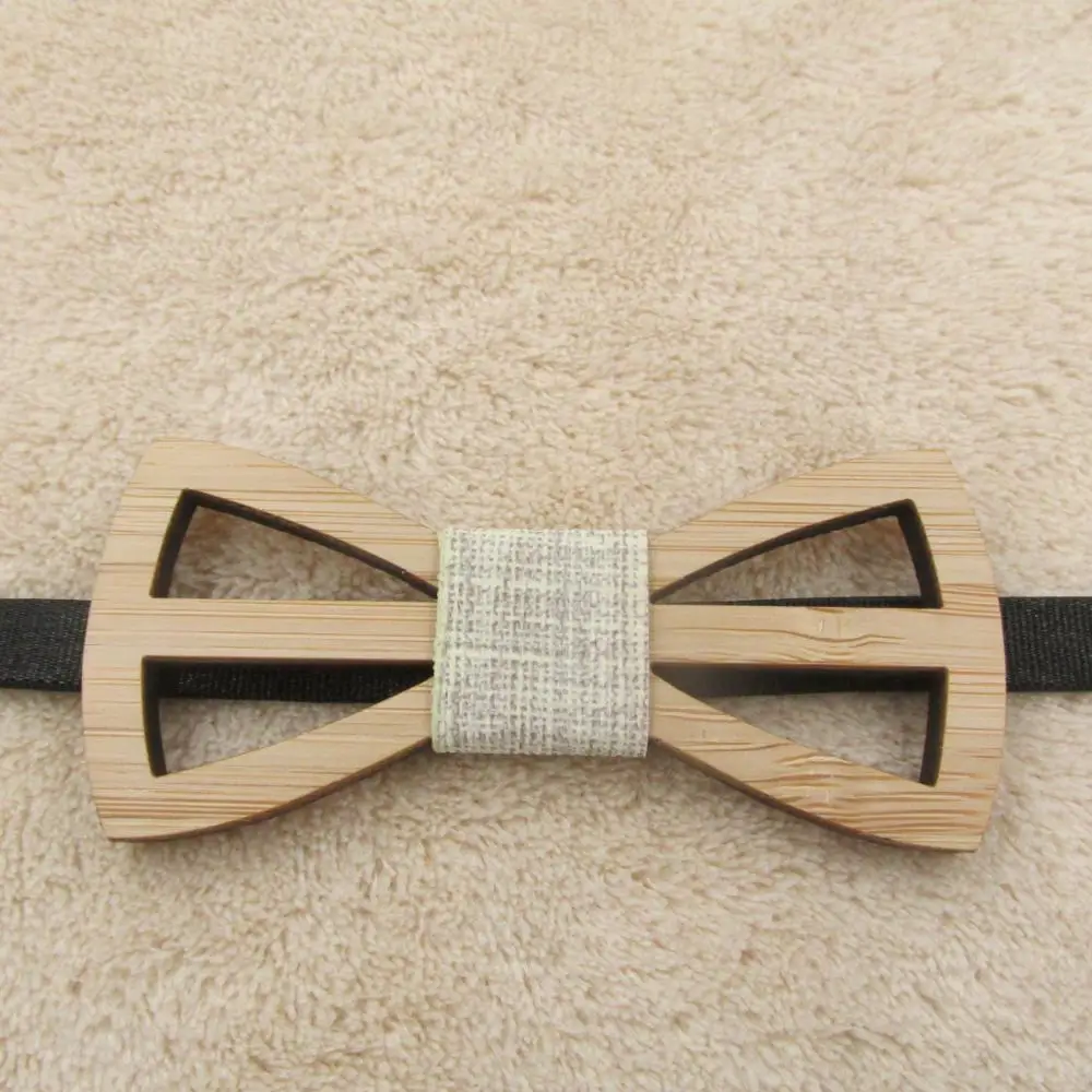 Детский галстук-бабочка для мальчиков, бамбуковые деревянные Галстуки Для Свадьба, предварительно вечерние галстуки, детские галстуки-бабочки