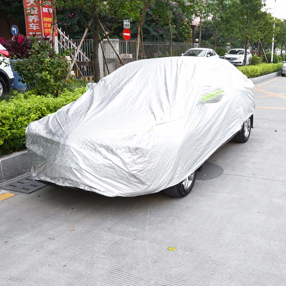 Oversea Waterproof M Layer Full car covers Outdoor Sun Protection Cover