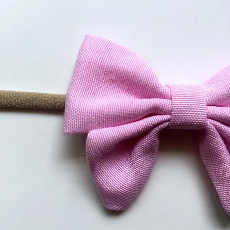 5pcs-lot-9colors-Handmade-Newborn-kids-Bow-Nylon-Headbands-Soft-Nylon-Headwear-Nylon-Elastic-Head-band (4)