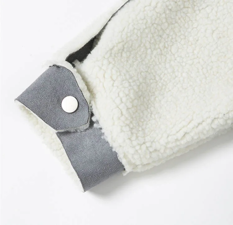 suede leather coat grey 14